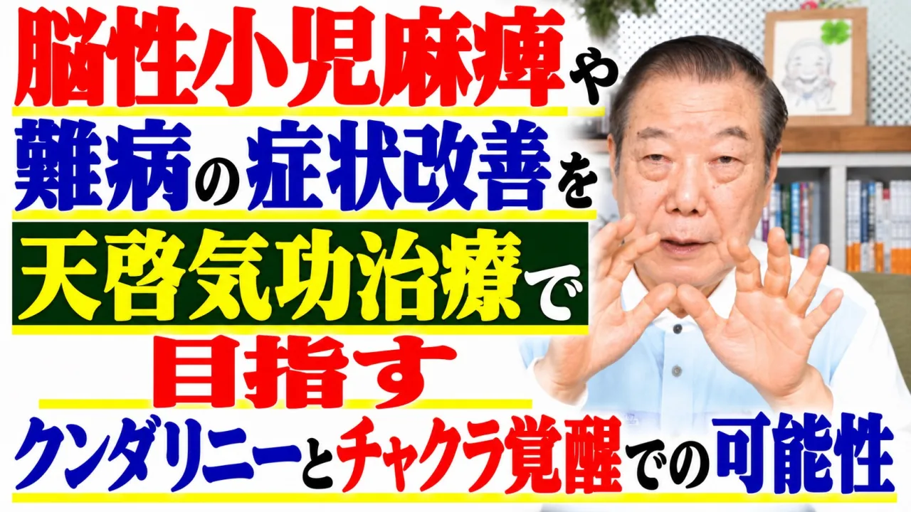 脳性小児麻痺や難病の症状改善を天啓気功治療で目指すクンダリニーとチャクラ覚醒での可能性